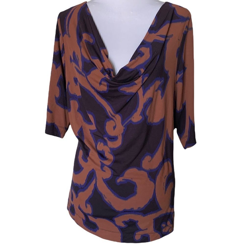 Soft Surroundings NWT Acanthus cowl neck top sz L